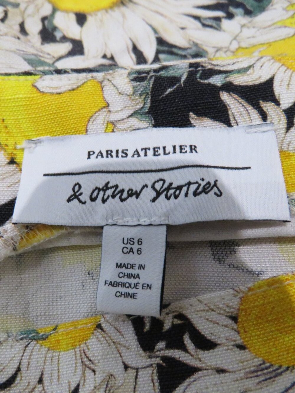 & OTHER STORIES Linen Blend Sunflower Mini Skirt US 6 Coquette Boho Summer Y2K - Picture 12 of 13